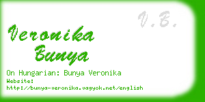 veronika bunya business card